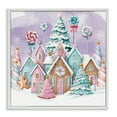 thumbnail image 1 of Stupell Industries Gingerbread Candy Town Holiday Painting White Framed Art Prints Wall Art, 24 x 24, 1 of 10
