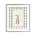 thumbnail image 1 of Stupell Industries Shabby Chic Gingham Lamb with Pink Ribbon Gray Framed Print Under Glass, 13 x 16, by Arlington Prints, 1 of 8