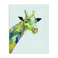 thumbnail image 1 of Stupell Industries Modern Giraffe Abstract Shapes Blue Green Canvas Art, 16 x 20, by Ziwei Li, 1 of 7