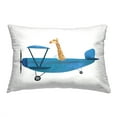 thumbnail image 1 of Stupell Industries Giraffe Airplane Pilot Decorative Printed Throw Pillow, 14 x 20, 1 of 5