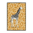 thumbnail image 1 of Stupell Industries Giraffe Spots Pattern Animals Painting Black Framed Art Print Wall Art, 16 x 24, 1 of 2