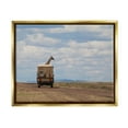 thumbnail image 1 of Stupell Industries Giraffe in Safari Vehicle Animals & Insects Photography Gold Floater Framed Canvas Art Print Wall Art, 21 x 17, 1 of 10