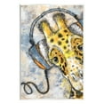 thumbnail image 1 of Stupell Industries Giraffe with Headphones Animals & Insects Painting Unframed Art Print Wall Art, 13 x 19, 1 of 7