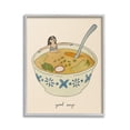thumbnail image 1 of Stupell Industries Girl Bathing in Soup Food & Beverage Painting Gray Framed Art Print Wall Art, 16 x 20, 1 of 9