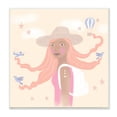 thumbnail image 1 of Stupell Industries Girl Flowing Hair Birds Plane Hot Air Balloon, 12 x 12, Design by Tina Devins, 1 of 5