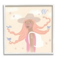 thumbnail image 1 of Stupell Industries Girl Flowing Hair Birds Plane Hot Air Balloon, 17 x 17, Design by Tina Devins, 1 of 5
