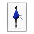 thumbnail image 1 of Stupell Industries Contemporary Girl In Blue Dress Silhouette Gray Framed Giclee Art, 12 x 18, by Simone Elum, 1 of 7