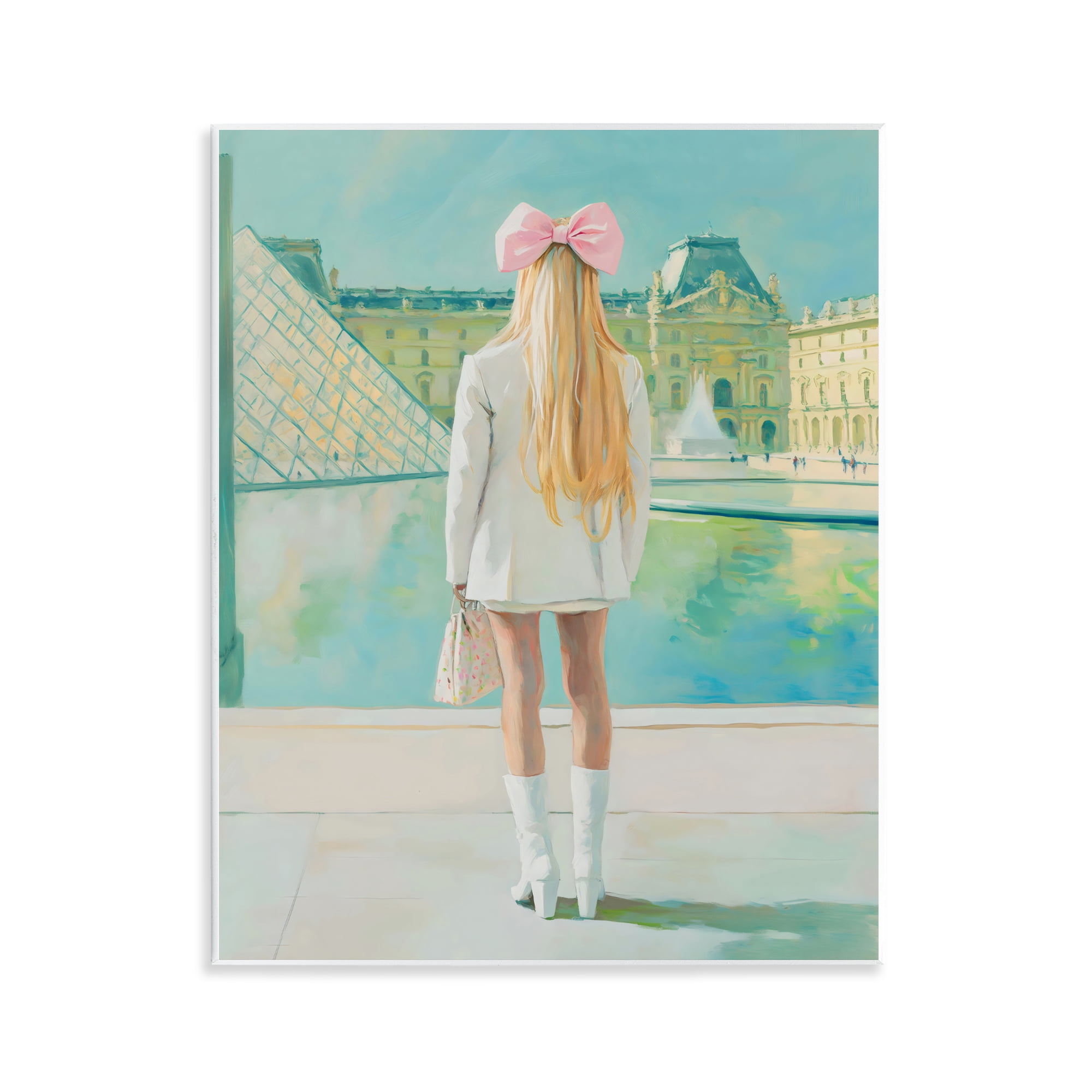 Stupell Industries Girl In Paris Observing Wall Plaque Art, design by The Prints Vibe