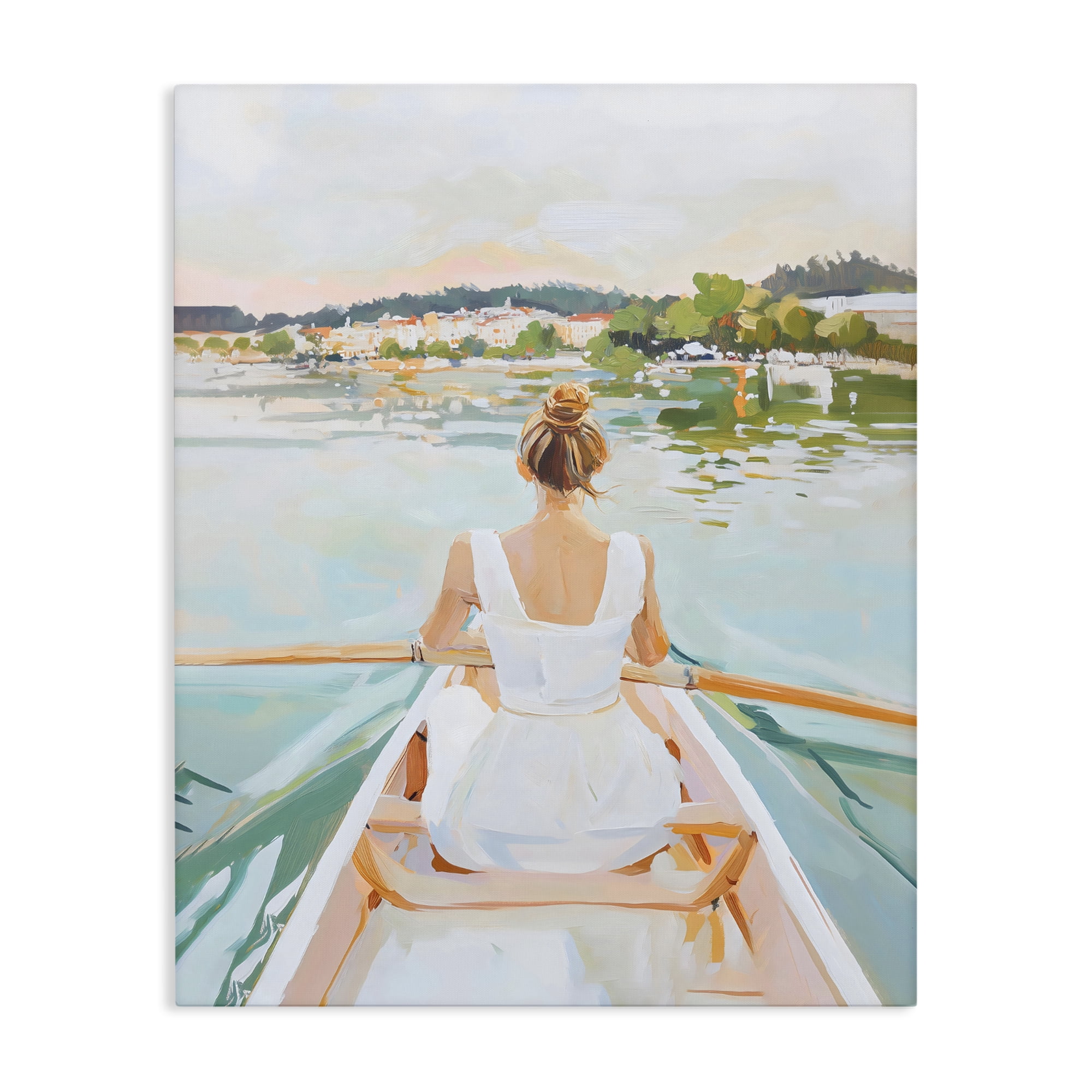 Stupell Industries Girl In Peaceful Canoe Ride Canvas Wall Art, design by The Prints Vibe