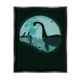 thumbnail image 1 of Stupell Industries Girl & Loch Ness Fairy Tales & Fantasy Painting Black Floater Framed Canvas Art Print Wall Art, 25 x 31, 1 of 10