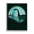 thumbnail image 1 of Stupell Industries Girl & Loch Ness Fairy Tales & Fantasy Painting Gray Framed Art Print Wall Art, 16 x 20, 1 of 9