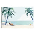 thumbnail image 1 of Stupell Industries Girl On Tropical Summer Beach Coastal Painting Unframed Art Print Wall Art, 1 of 6