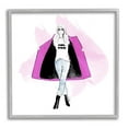 thumbnail image 1 of Stupell Industries Girl Power Fashion Portrait Graphic Art Gray Framed Art Print Wall Art, Design by Alison Petrie, 1 of 7