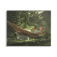 thumbnail image 1 of Stupell Industries Girl Reading Book Hammock Classic Vintage Painting Painting Gallery Wrapped Canvas Print Wall Art, Design by Lettered and Lined, 1 of 7