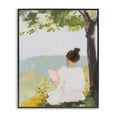 thumbnail image 1 of Stupell Industries Contemporary Girl Reading in Nature Black Framed Giclee Art, 16 x 20, by The Prints Vibe, 1 of 8