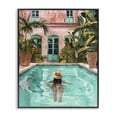 thumbnail image 1 of Stupell Industries Modern Girl Swimming In Pool Black Framed Giclee Art, 24 x 30, by The Prints Vibe, 1 of 8