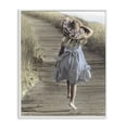 thumbnail image 1 of Stupell Industries Coastal Girl With Sun Hat Walking White Framed Giclee Art, 24 x 30, by Kendra Dew, 1 of 8