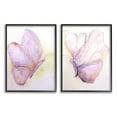 thumbnail image 1 of Stupell Industries Girls Glam Butterfly Wings Purple Gold Watercolor Framed Wall Art Design by Leticia Herrera, 2 Piece, 11" x 14", Black Framed, 1 of 8