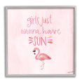 thumbnail image 1 of Stupell Industries Girls Just Wanna Have Sun Tropical Summer Phrase Framed Wall Art, 24 x 24, Design by Katie Doucette, 1 of 5