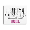 thumbnail image 1 of Stupell Industries Girls Run The World Glam Graphic Art Gallery Wrapped Canvas Print Wall Art, Design by Alison Petrie, 1 of 7