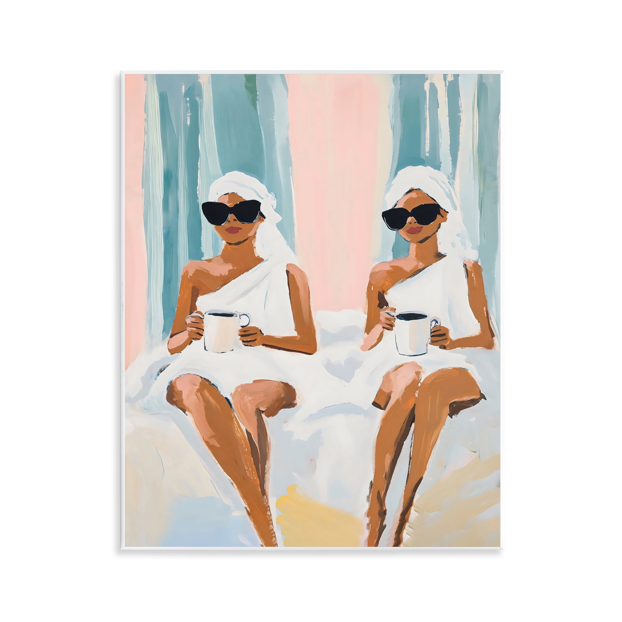 Stupell Industries Girls Spa Day with Coffee Wall Plaque Art, design by The Prints Vibe