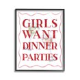thumbnail image 1 of Stupell Industries Girls Want Dinner Parties Food & Beverage Painting Black Framed Art Print Wall Art, 11 x 14, 1 of 9