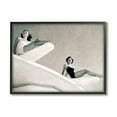 thumbnail image 1 of Stupell Industries Girls on Diving Boards Novelty Photography Black Framed Art Print Wall Art, 14 x 11, 1 of 8