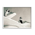 thumbnail image 1 of Stupell Industries Girls on Diving Boards Novelty Photography White Framed Art Print Wall Art, 14 x 11, 1 of 8