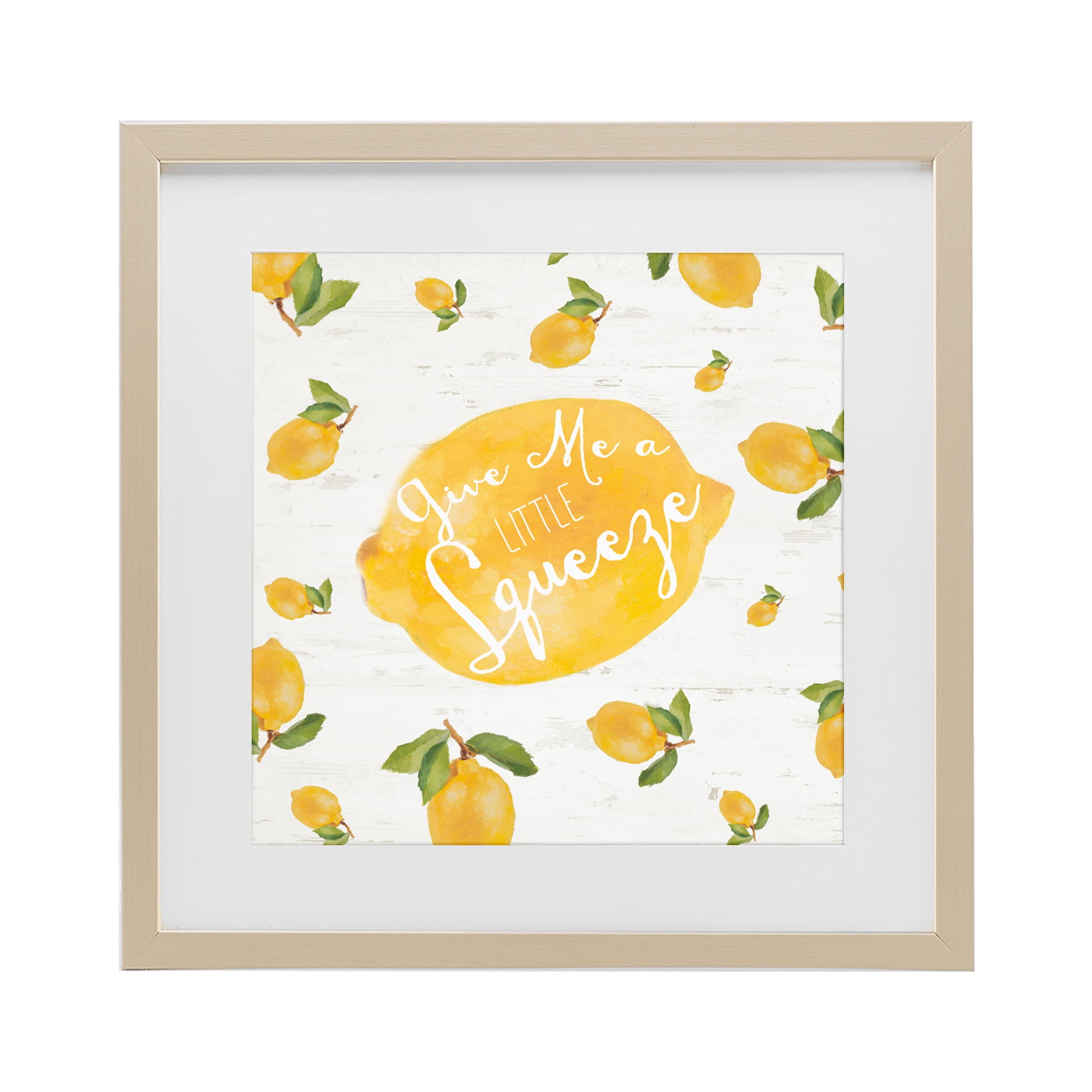 Stupell Industries Give Me A Squeeze Birch Framed Print Under Glass, design by Lanie Loreth