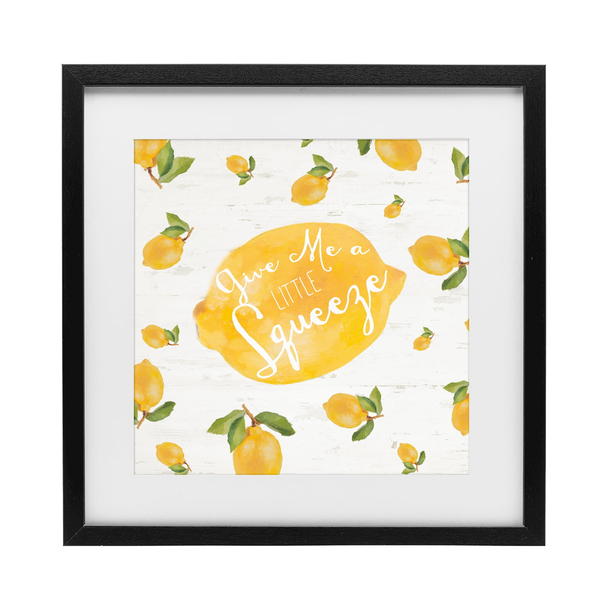 Stupell Industries Give Me A Squeeze Black Framed Print Under Glass, design by Lanie Loreth