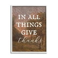 thumbnail image 1 of Stupell Industries Give Thanks Nature Pattern Nature Painting White Framed Art Print Wall Art, 16 x 20, 1 of 8