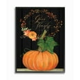 thumbnail image 1 of Stupell Industries Give Thanks Pumpkin Fall Autumn Seasonal Design Framed Wall Art by Stephanie Workman Marrott, 1 of 1