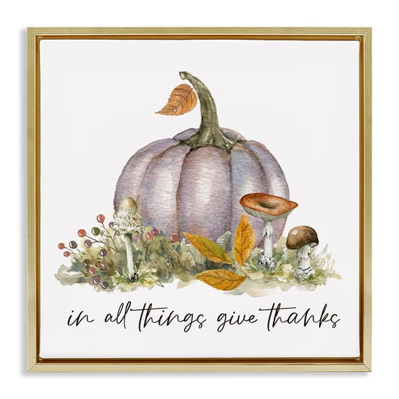 Stupell Industries Traditional Gold Floating Frame Canvas Art, 25 x 25, by Livi Finn