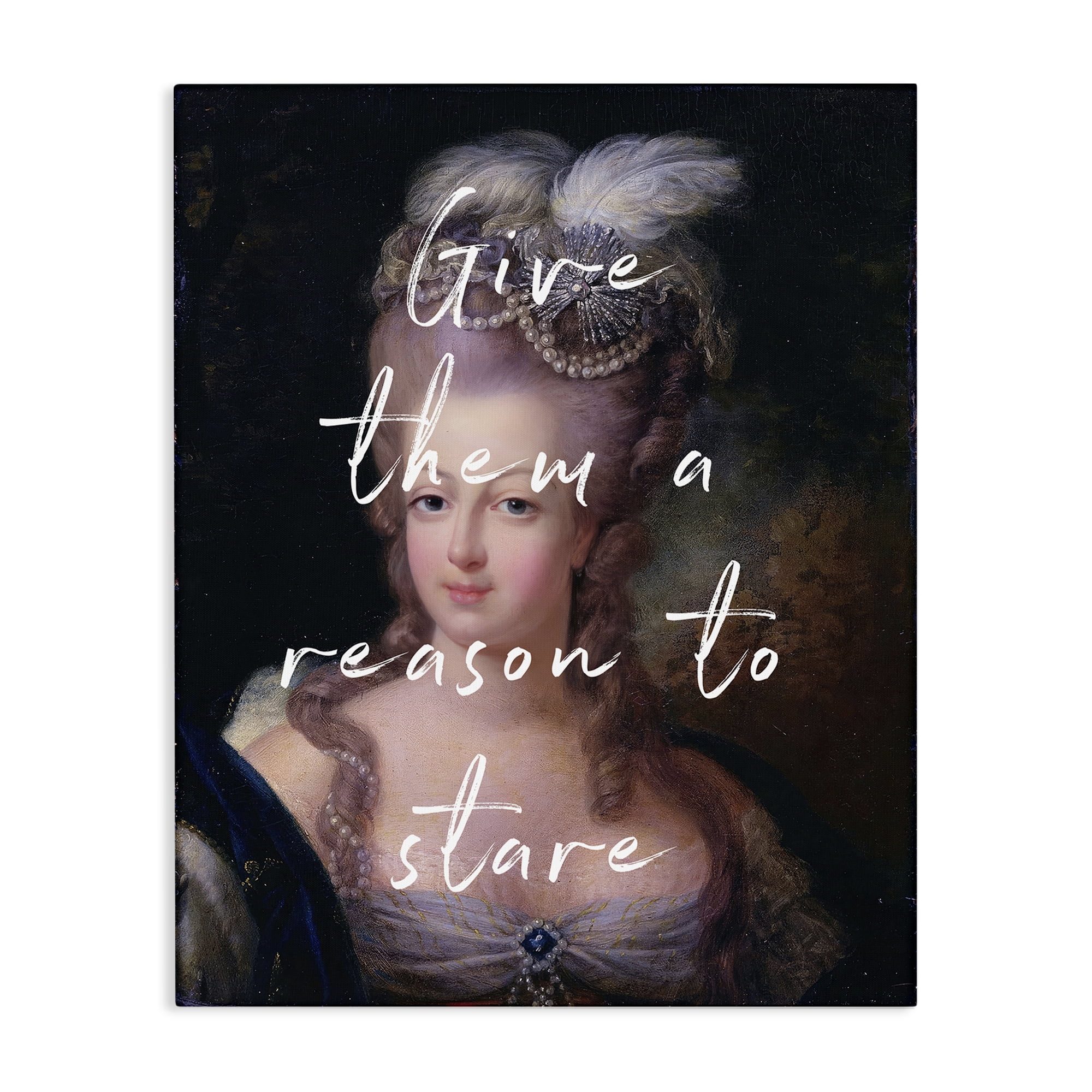 Stupell Industries Give Them A Reason To Stare Canvas Wall Art, design by Tina LeCour