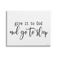 thumbnail image 1 of Stupell Industries Give to God Go to Sleep Spiritual Phrase, 48 x 36, Design by Lettered and Lined, 1 of 7
