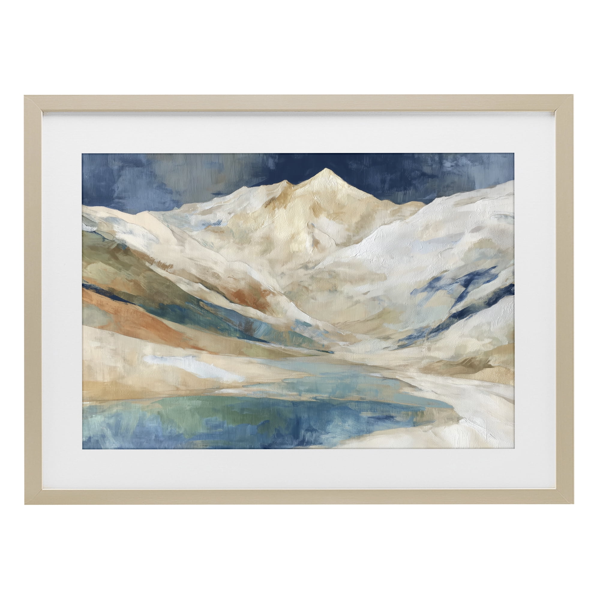 Stupell Industries Glacial Valley in Alaska Range Birch Framed Print Under Glass, design by Chromatic Storm Studio
