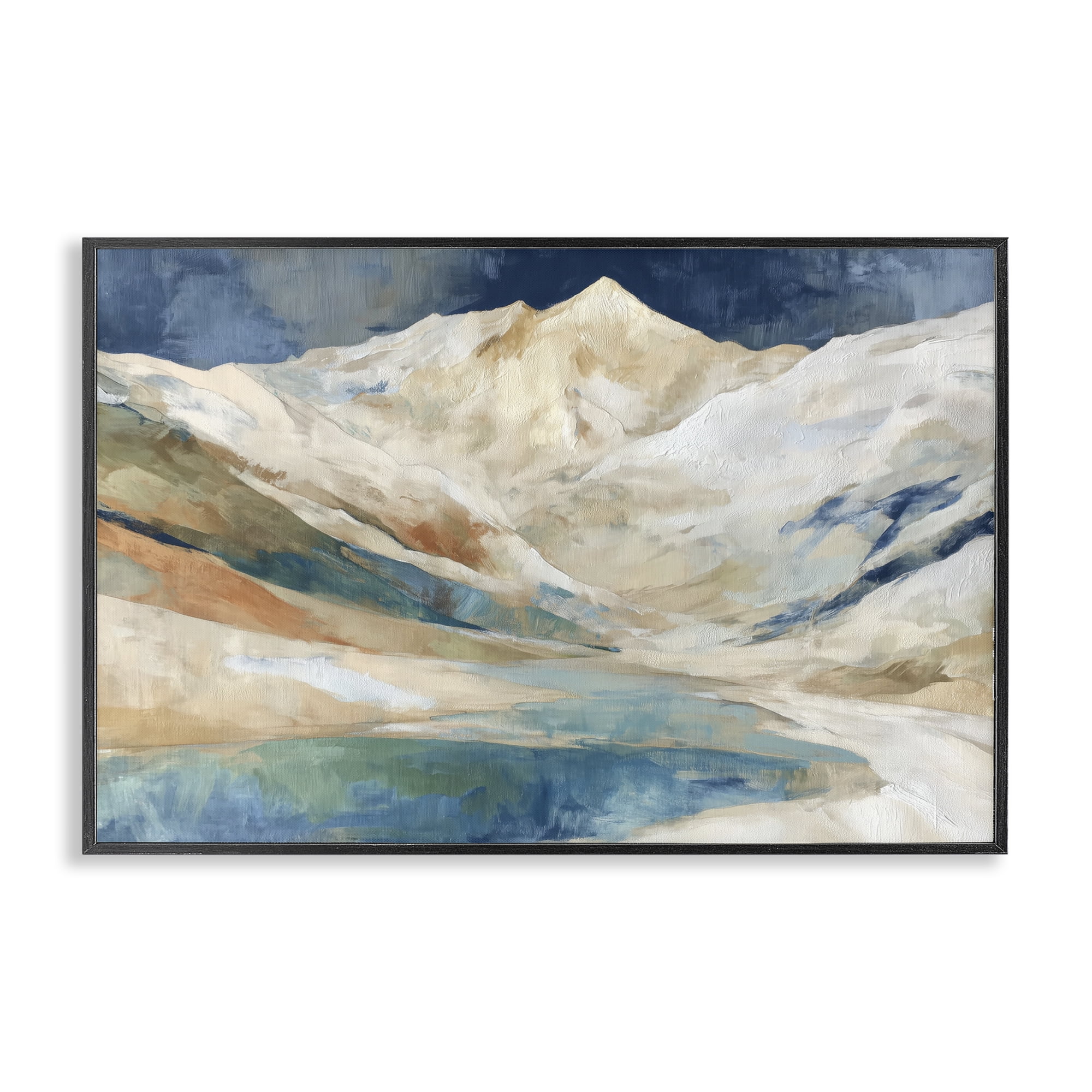 Stupell Industries Glacial Valley in Alaska Range Black Framed Giclee Art, design by Chromatic Storm Studio