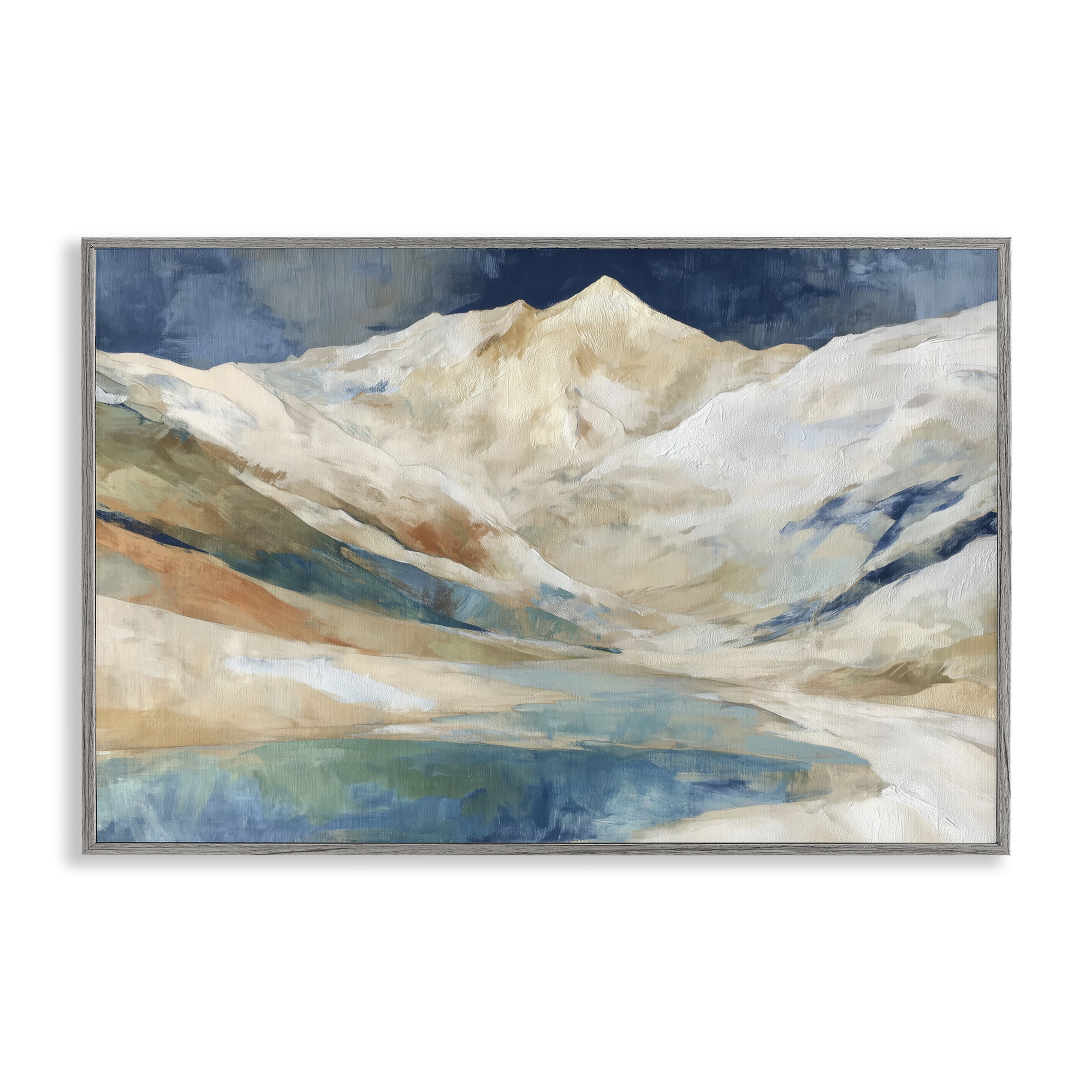 Stupell Industries Glacial Valley in Alaska Range Gray Framed Giclee Art, design by Chromatic Storm Studio