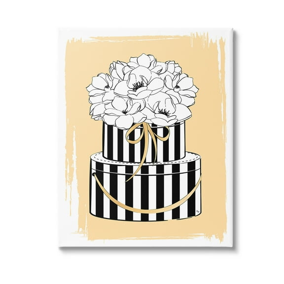 Stupell Industries Glam Accessory Boxes Botanical & Floral Painting Gallery Wrapped Canvas Art Print Wall Art, 16 x 20
