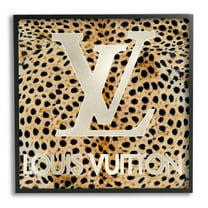 Stupell Industries Glam Brand Cheetah Spots Beauty & Fashion Painting Black Framed Art Print Wall Art, 12 x 12