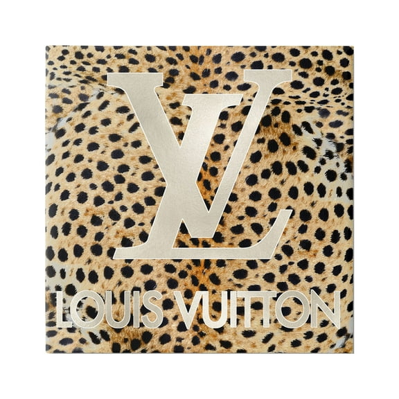 Stupell Industries Glam Brand Cheetah Spots Beauty & Fashion Painting Gallery Wrapped Canvas Print Wall Art, 17 x 17