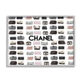 thumbnail image 1 of Stupell Industries Glam Brand Fashion Purses Graphic Art Gray Framed Art Print Wall Art, Design by Amelia Noyes, 1 of 7