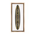 thumbnail image 1 of Stupell Industries Glam Brand Surfboard Nature Painting Brown Floater Framed Canvas Art Print Wall Art, 14 x 31, 1 of 10