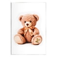 thumbnail image 1 of Stupell Industries Glam Brand Teddy Bear Beauty & Fashion Painting Unframed Art Print Wall Art, 13 x 19, 1 of 7