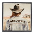 thumbnail image 1 of Stupell Industries Southwestern Glam Brunette Cowgirl Black Floating Frame Canvas Art, 25 x 25, by Amanda Greenwood, 1 of 8