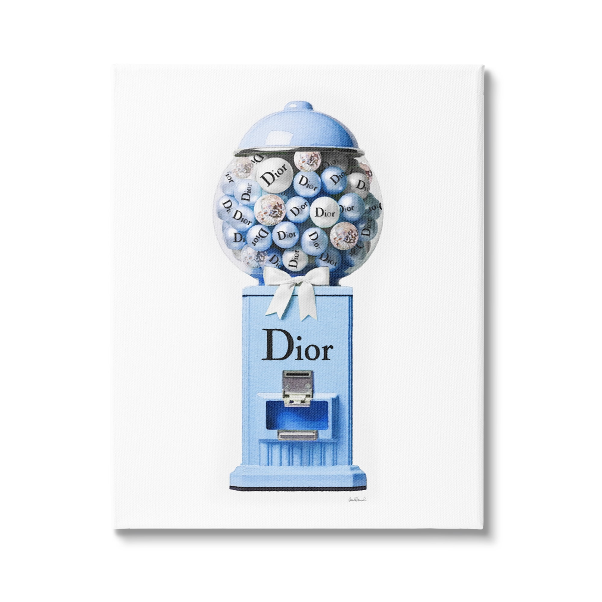Stupell Industries Glam Candy Dispenser Beauty & Fashion Painting Gallery Wrapped Canvas Art Print Wall Art, 24 x 30