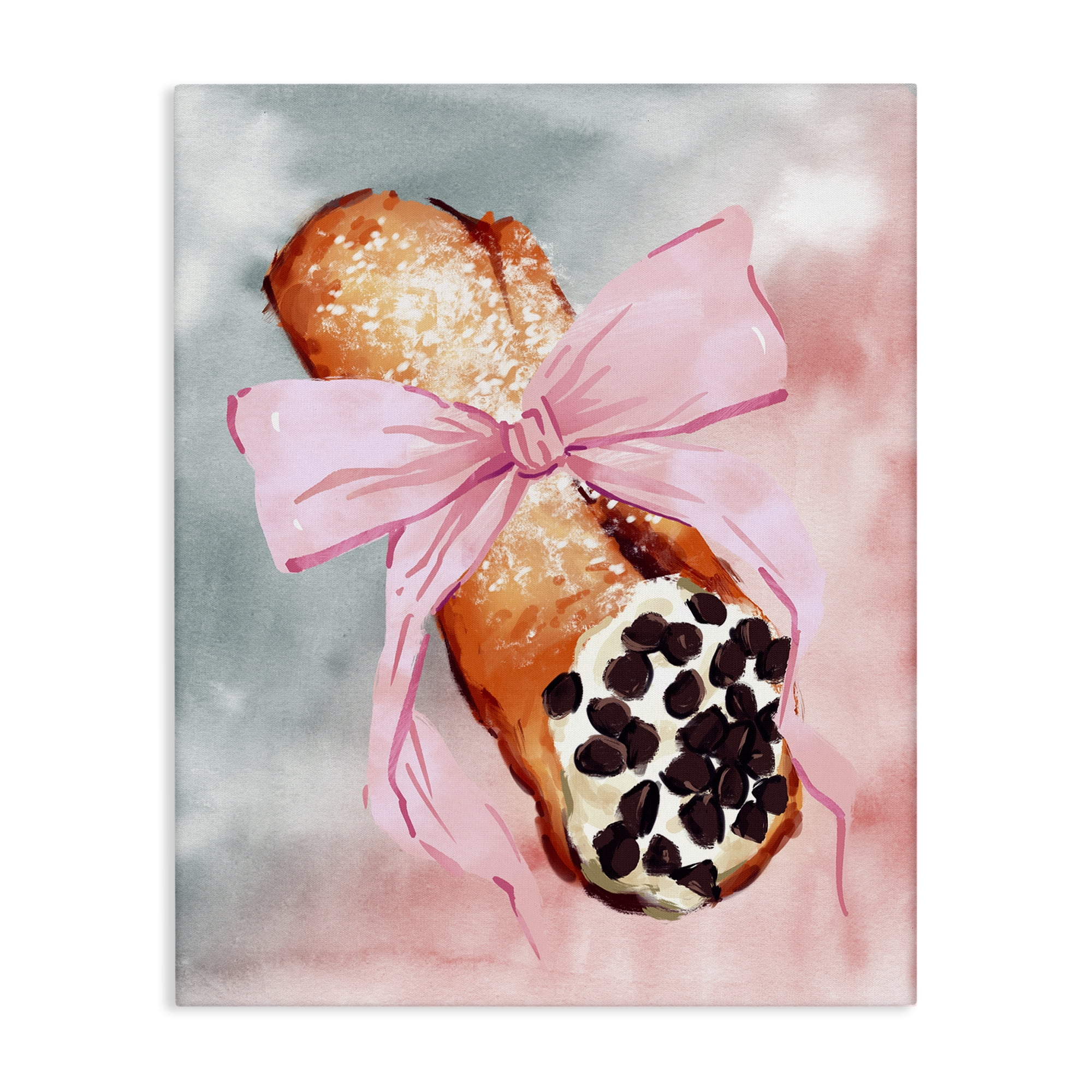 Stupell Industries Glam Cannoli Pastry Food & Beverage Painting Gallery Wrapped Canvas Art Print Wall Art, 24 x 30