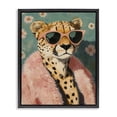 thumbnail image 1 of Stupell Industries Art Deco Glam Cheetah in Pink Fur Black Floating Frame Canvas Art, 17 x 21, by The Prints Vibe, 1 of 8