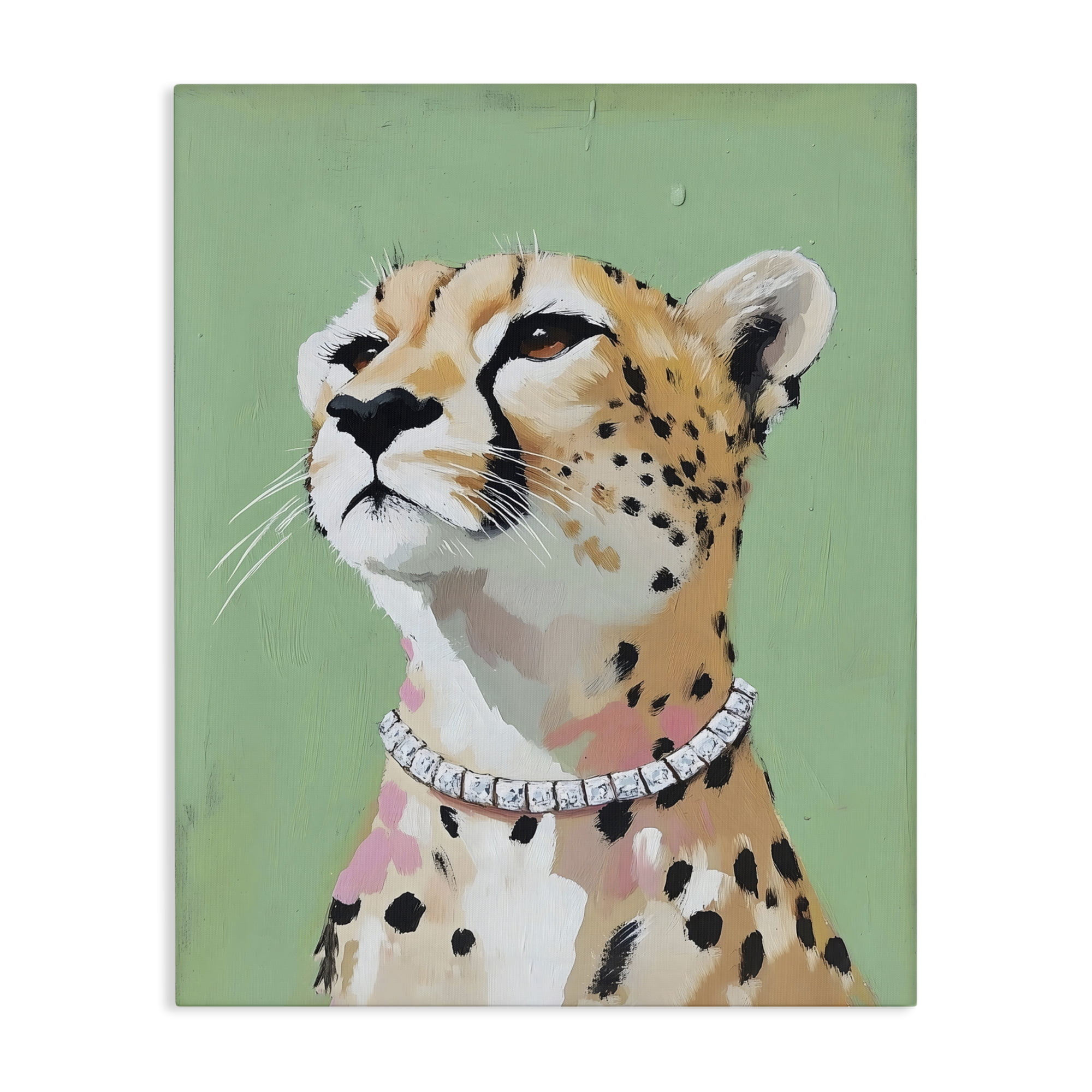 Stupell Industries Glam Cheetah with Jewels Canvas Wall Art, design by The Prints Vibe