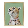 thumbnail image 1 of Stupell Industries Contemporary Glam Cheetah with Jewels Gold Floating Frame Canvas Art, 17 x 21, by The Prints Vibe, 1 of 8